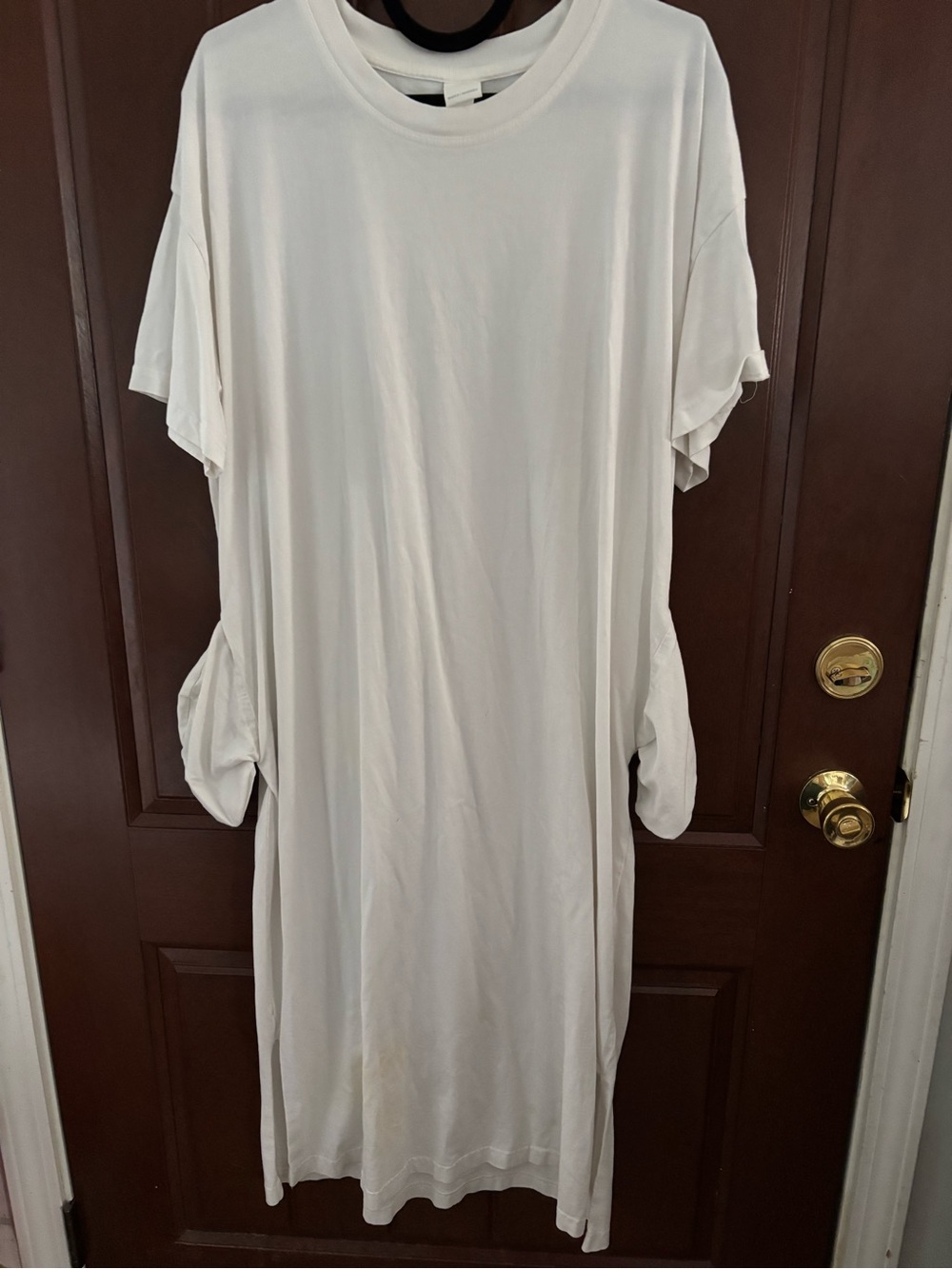 H&M Cream Oversized Maxi T-Shirt Dress